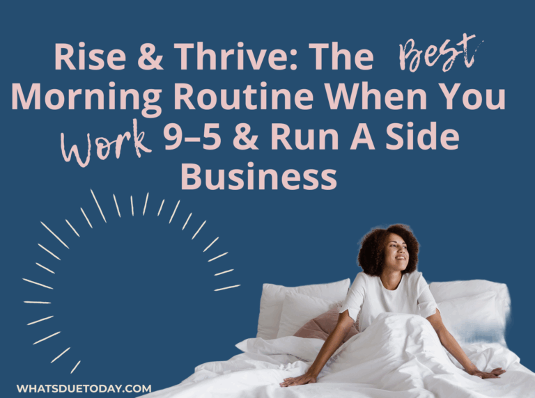 morning routine